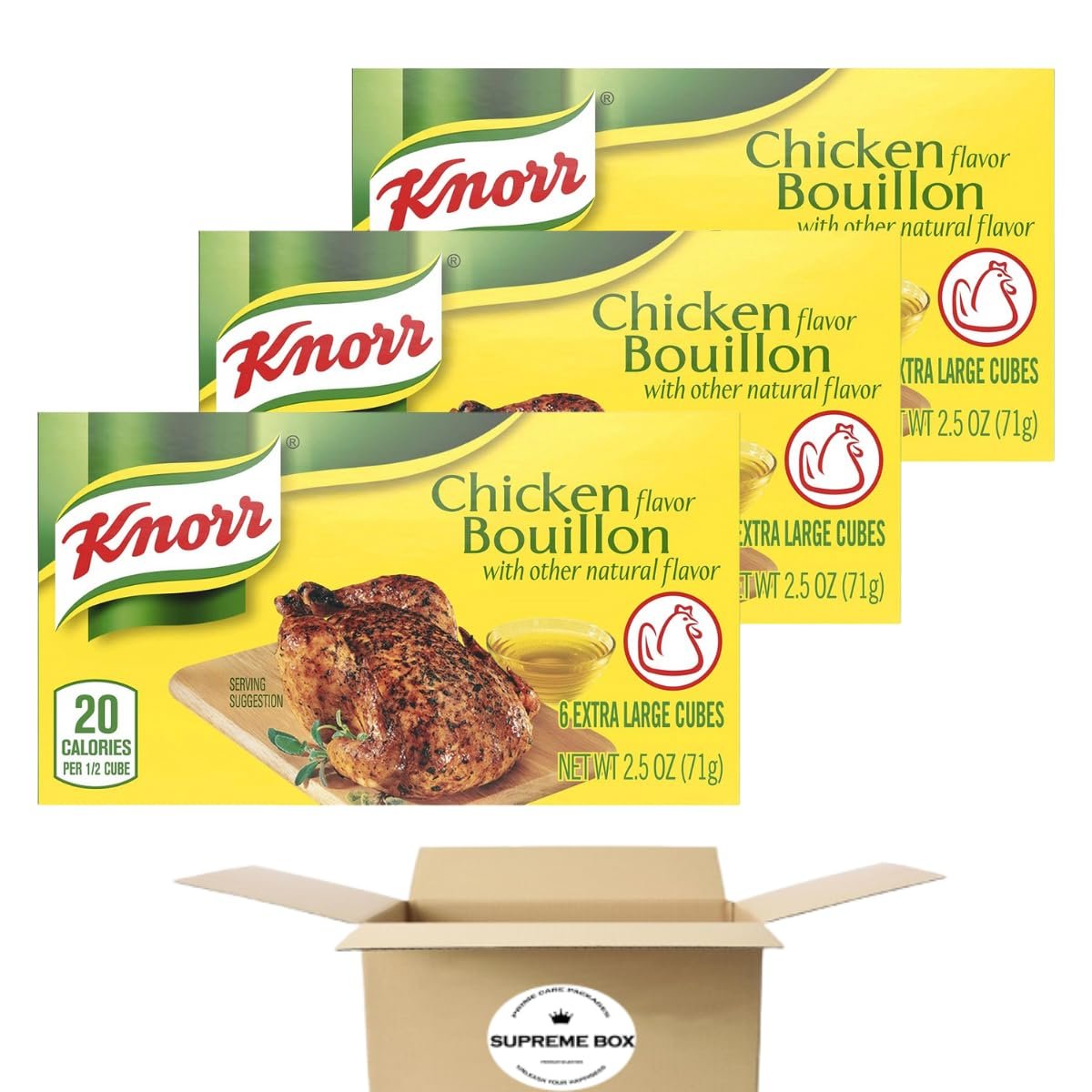 SUPREME BOX Knorr Chicken Bouillon Cubes - Epilson Wholesale