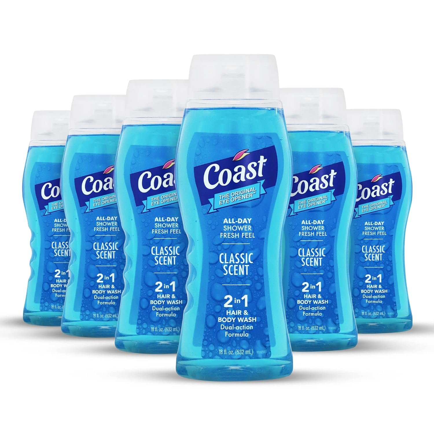 Coast 2-in-1 Hair and Body Wash, Classic Scent - Epilson Wholesale